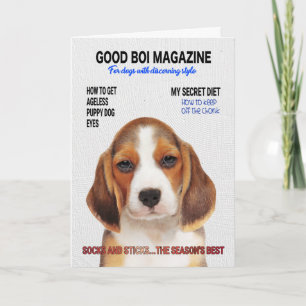 Beagle Parody Magazine Hoesje Card Kaart
