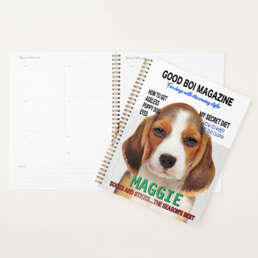 Beagle Parody Magazine Hoesje Planner (Display)