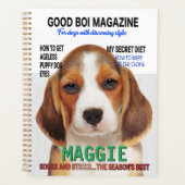 Beagle Parody Magazine Hoesje Planner (Voorkant)