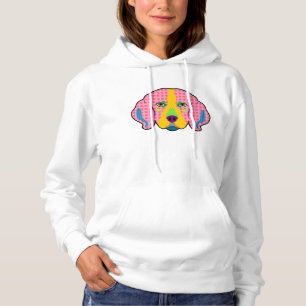 Beagle Pattern Pop Art Hoodie