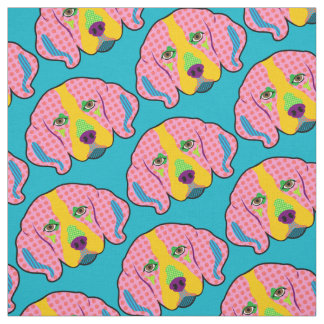 Beagle Pattern Pop Art Stof