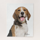 Beagle personnalisé photo Jigsaw Puzzle (Vertical)