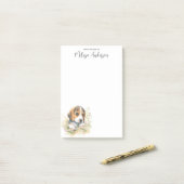 Beagle Persoonlijke Hondenliefhebber Cute Puppy Post-it® Notes (Op bureau)