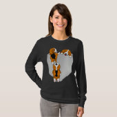 Beagle Pocket Graphic Dog T-shirt (Voorkant volledig)