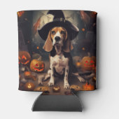 Beagle pompoenen Halloween eng Blikjeskoeler (Achterkant)