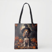 Beagle pompoenen Halloween eng Draagtas (Voorkant)
