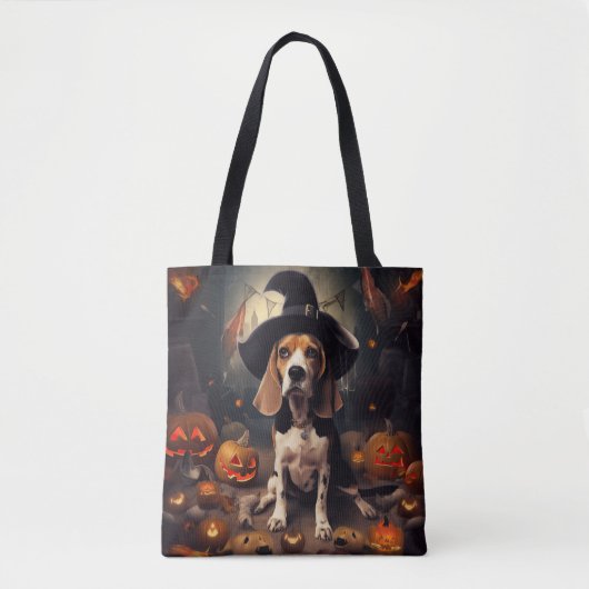 Beagle pompoenen Halloween eng Draagtas (Voorkant)