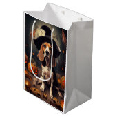 Beagle pompoenen Halloween eng Medium Cadeauzakje (Voorkant Gekanteld)