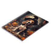 Beagle pompoenen Halloween eng Notitieboek (Linkerzijde)