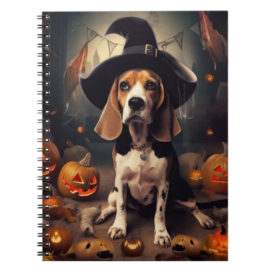 Beagle pompoenen Halloween eng Notitieboek (Voorkant)