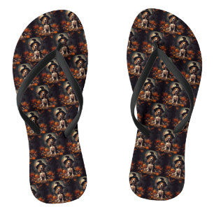 Beagle Pompoenen Halloween Griezelen Teenslippers
