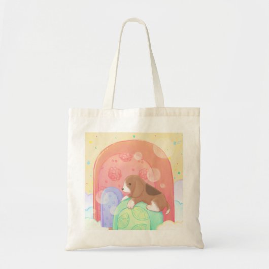 Beagle & Popsicles Tote Bag (Voorkant)