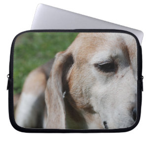 beagle portret laptop sleeve