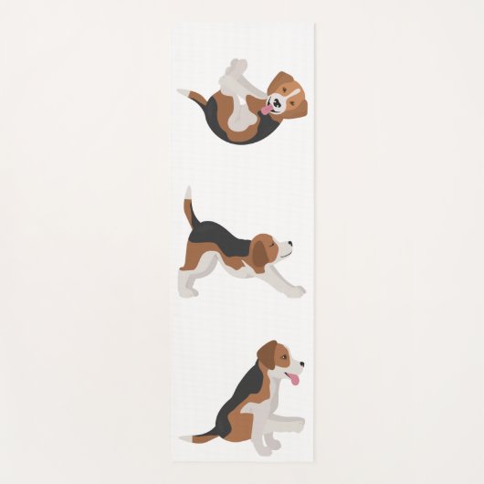 Beagle pose de tapis de yoga (Devant)