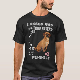 Beagle Pug Moeder Baby Puggle Vader Kostuum Cute P T-shirt