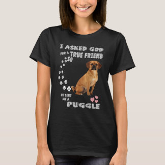 Beagle Pug Moeder Baby Puggle Vader Kostuum Schatt T-shirt