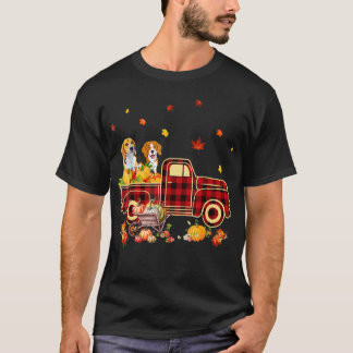 Beagle Pumpkin Truck Herfst Leaf Thanksgiving Hall T-shirt