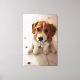 Beagle Puppy 2 Canvas Afdruk