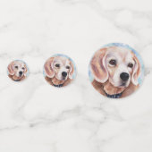Beagle Puppy Birthday Confetti (Voorkanten)