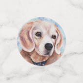 Beagle Puppy Birthday Confetti (Kleine voorkant)