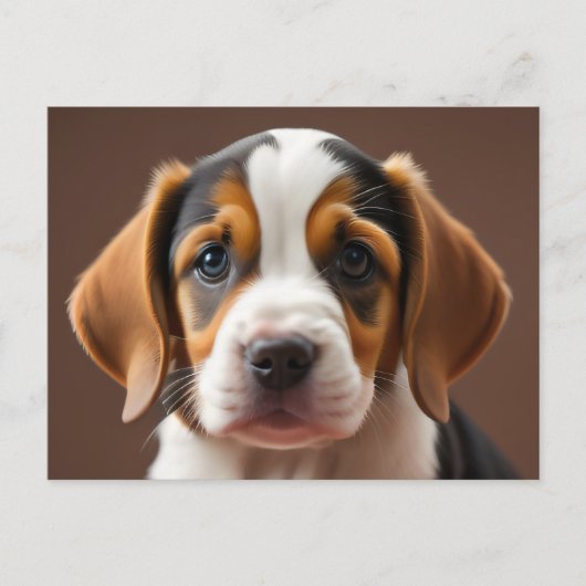 Beagle Puppy Briefkaart (Voorkant)