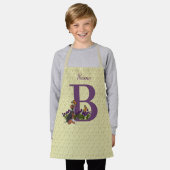 Beagle Puppy Butterflies Monogram Initiaal B Naam Schort (Gedragen)