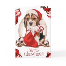 Beagle Puppy Kerstmis