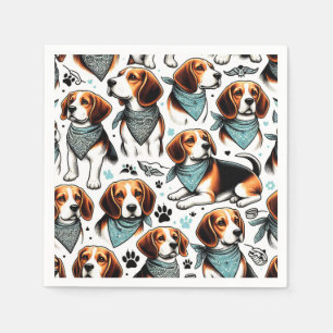 Beagle Puppy Naadloos Servet