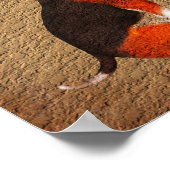 Beagle Puppy Roos Aged Paper Poster (Hoek)