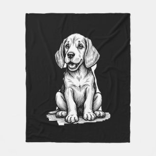 Beagle puppy schattig, familie Dierenvriend Tank T Fleece Deken