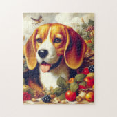  Beagle Puppy Schilderij Legpuzzel (Verticaal)