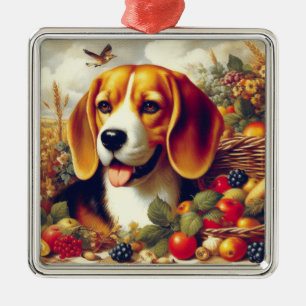 Beagle Puppy Schilderij Metalen Ornament