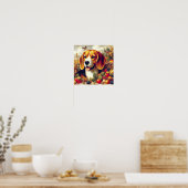  Beagle Puppy Schilderij Poster (Keuken)