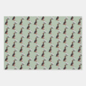 Beagle Puppy White Rose Inpakpapier Vel (Voorkant 2)