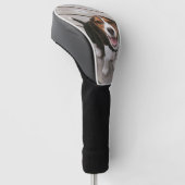 Beagle_puppy zittende golfheadcover (Schuin)