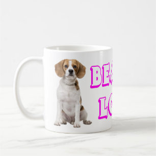 Beagle Puppychond - Roze Paarse Liefde Beagles Koffiemok