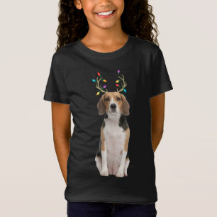 Beagle Reindeer Kersthond T-shirt