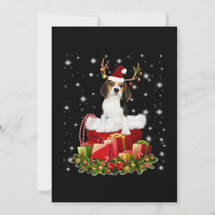 Beagle Reindeer Prestige kerstcadeau Bedankkaart
