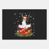 Beagle Reindeer Prestige kerstcadeau Inpakpapier Vel (Voorkant)