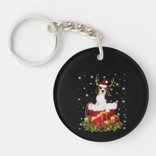 Beagle Reindeer Prestige kerstcadeau Sleutelhanger