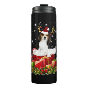 Beagle Reindeer Prestige kerstcadeau Thermosbeker