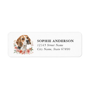 Beagle Retouradreslabel Etiket