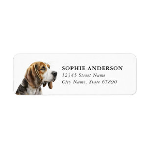 Beagle Retouradreslabel Etiket