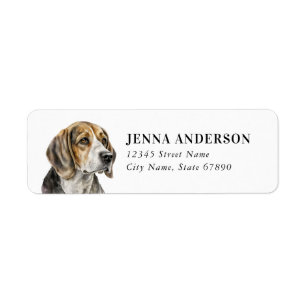 Beagle Retouradreslabel Etiket
