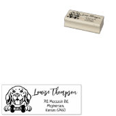 Beagle Return-adres, Hondenras Rubberstempel (Gestempeld)