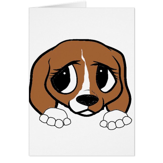 beagle rode witte peking (Voorkant)