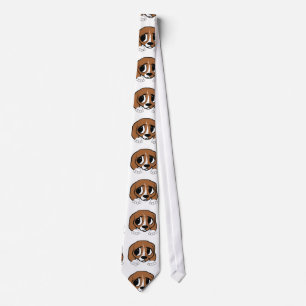 beagle rode witte peking stropdas