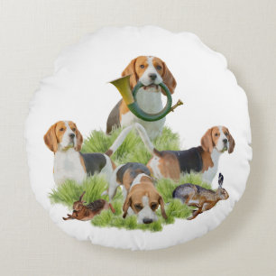 Beagle Rond Kussen