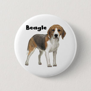 Beagle Ronde Button 5,7 Cm