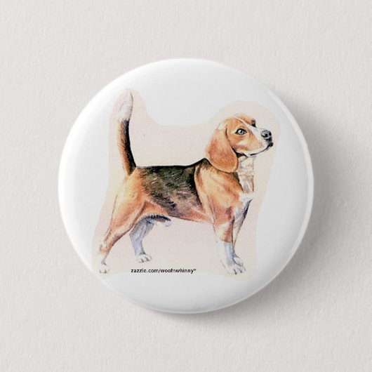 Beagle Ronde Button 5,7 Cm (Voorkant)
